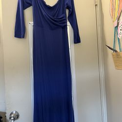 Maternity Dress Blue 