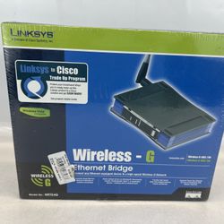 Linksys WET54G 2.4GHz 802.11g Wireless G Ethernet BRIDGE 54 Mbps- New Sealed