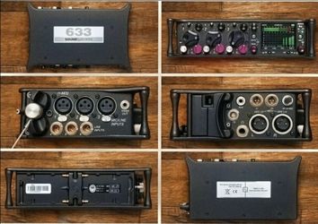 Sound Devices 633 6-Input Field Production Mixer/Recorder • K-Tek Stingray Bag • Two SD Memory Cards