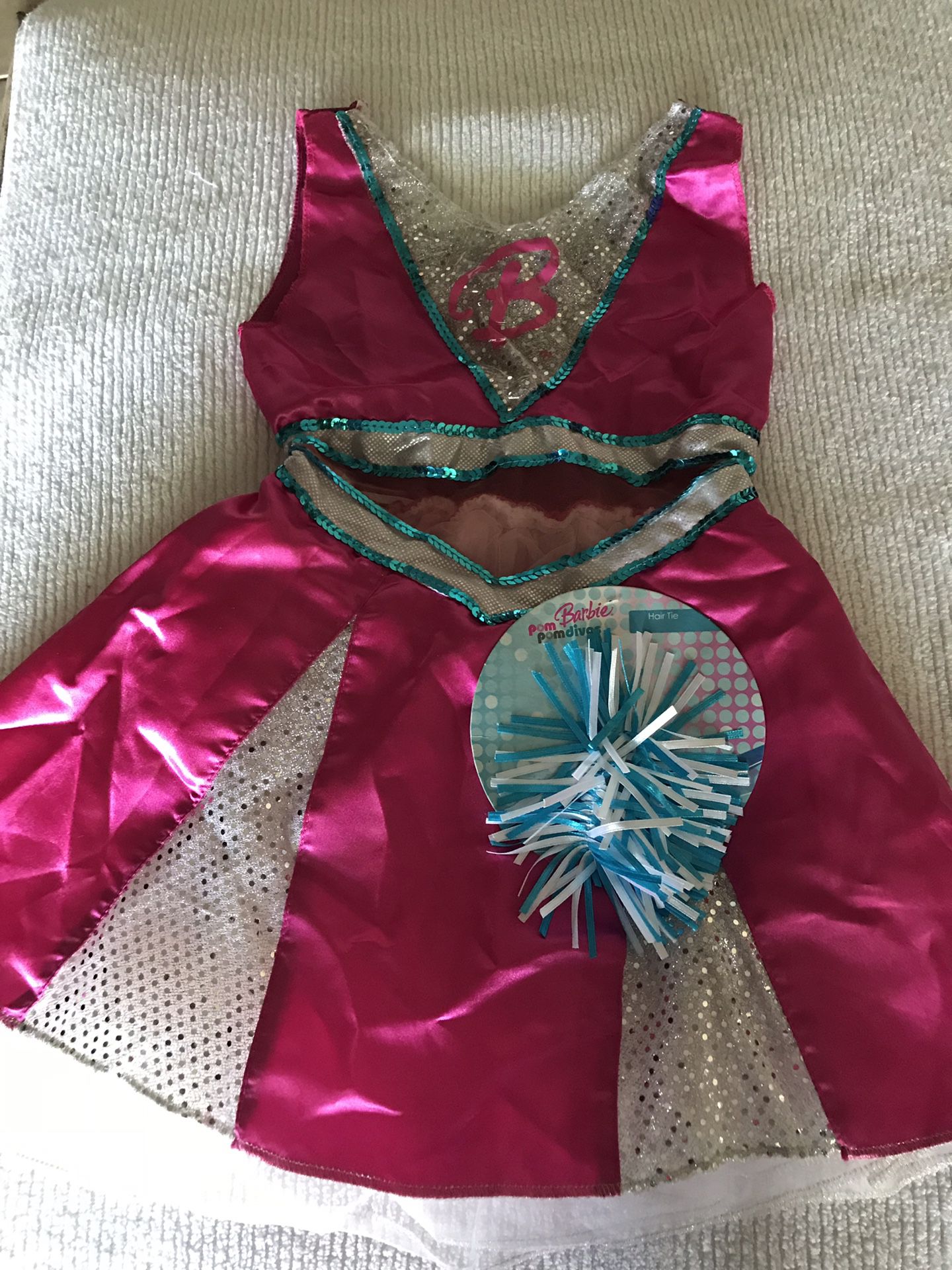 Barbie costume dress size 4/6x new