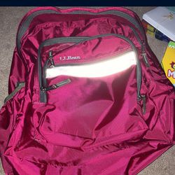 LL Bean Red Backpack Unused 