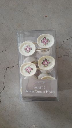 Shower curtain hooks
