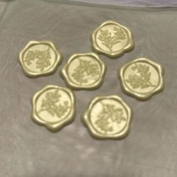 Wax Seal Stickers Sage Green