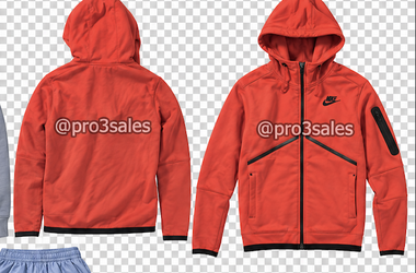 Nike Tech red zip hoodie
