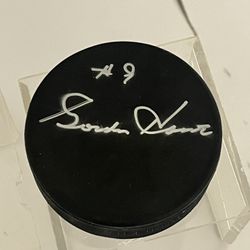 Gordie Howe #9 Autographed NHL Hockey Puck – Mr. Hockey HOF – Rare Collectible 