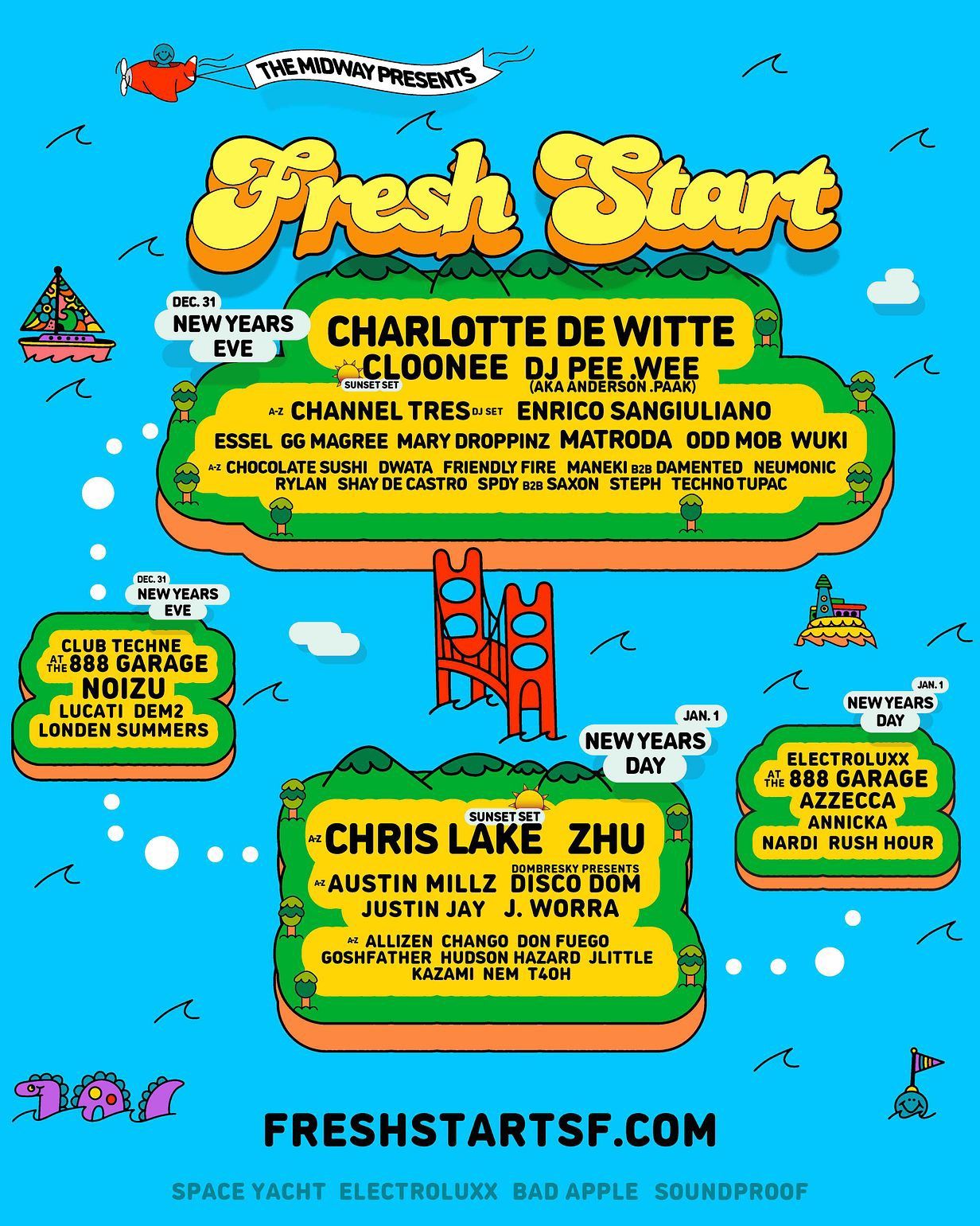 1x Fresh Start SF NYE 2 Day Ticket