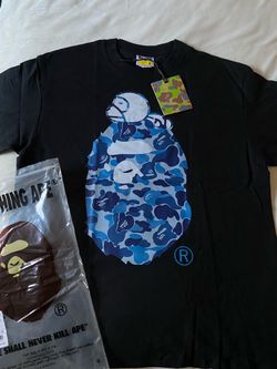 Black/Blue Milo Bape Tee