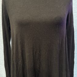 From Anthropologie Black Turtleneck Shirt Size S