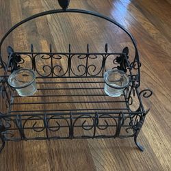 Wire Basket With Candle Southern Living