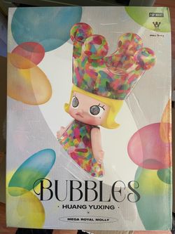 POP MART MEGA ROYAL MOLLY 400% BUBBLES by Huang Yuxing