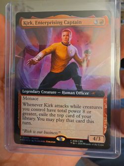 SDCC 2026 Star Trek Kirk Enterprising Captain Magic The Gathering MTG Promo Card