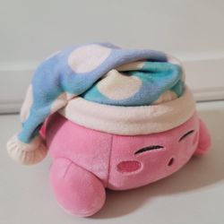 Nintendo Kirby Club Mocchi Mocchi Tomy Plush 6" Sleeping Hal