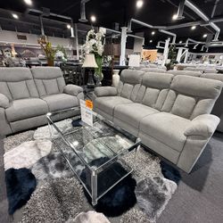 2PC RECLINER SOFA AND LOVESEAT