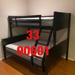   Furniture .Twin/full espresso/white bunk bed.. Assembly required. Assembly not included. Free delivery. Bunk  bed only-$350. $550 with https://offer