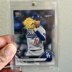 Topps Dodgers Roki Sasaki Rookie Card Lot