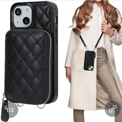 Crossbody wallet case for iphone 13 mini