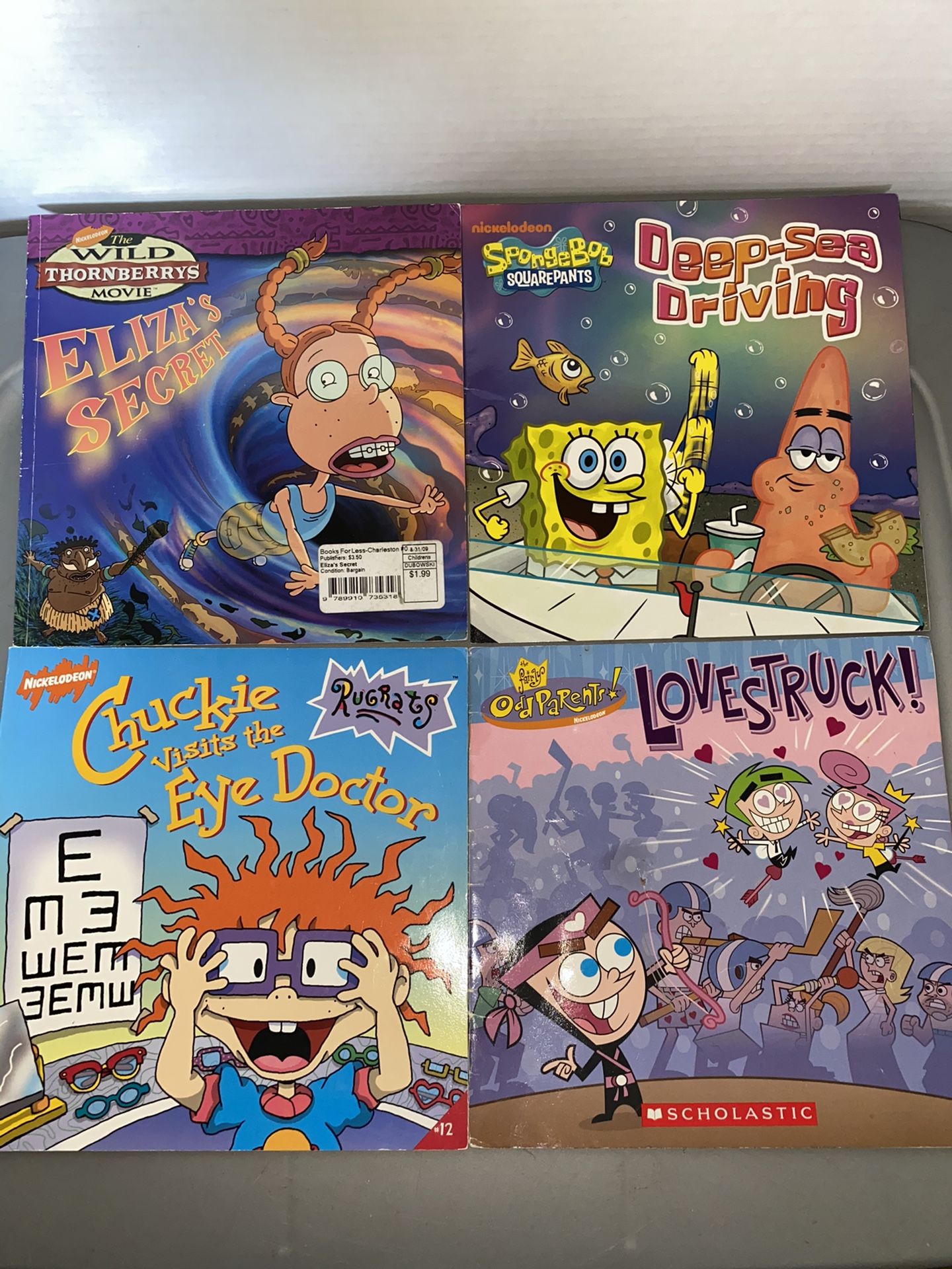 Kids Old School Nickelodeon Shows Book Lot