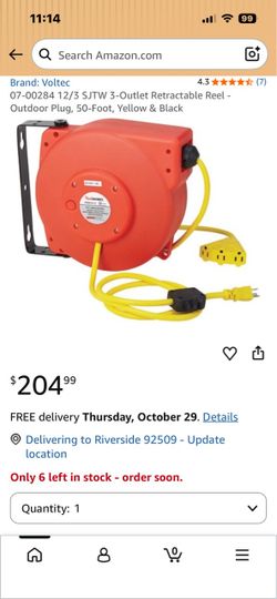ReelWorks Visit the Store 4.4 4.4 out of 5 stars (1,135) ReelWorks Retractable Extension Cord Reel Polypropylene 12AWG x 40' Foot Industrial Commercia