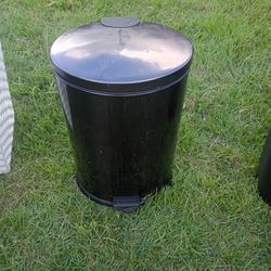 Brown Garbage Can