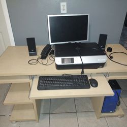 Computer And Desk