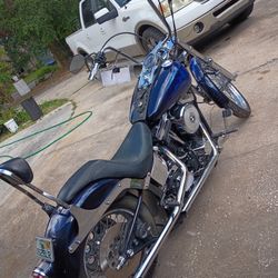 1995 Soft tail Peacock 🦚 Blue 24000 Miles Have Not Driven Since 2013 Garaged Ifill With Gas Started Quick 