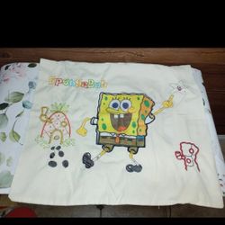 Vintage SpongeBob Twin Size Bed Set Rare Bedding 