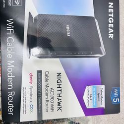Netgear Nighthawk Cable Modem Router Ac1900