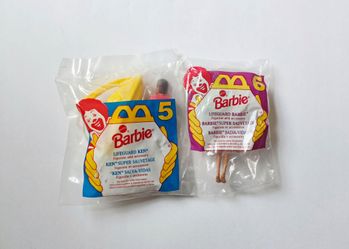 Vtg Lifeguard Ken & Lifeguard Barbie McDonald's Happy Meal Toy 1994 New