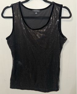 Black Sequin Top