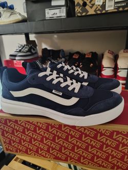 BRAND NEW!! VANS Range Exp suede/ canvas Navy / White men's size 12 never worn in original box and packaging