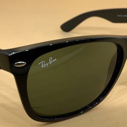 Ray Ban RB2123 New Wayfarer 901 58 18 145 3N Black On Black Shine Designer Sunglasses for Sale in Long Beach CA OfferUp