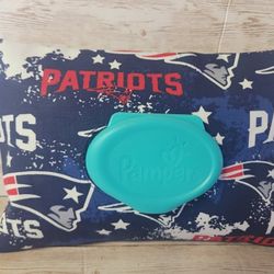 Patriots Pampers Wipes Cover 