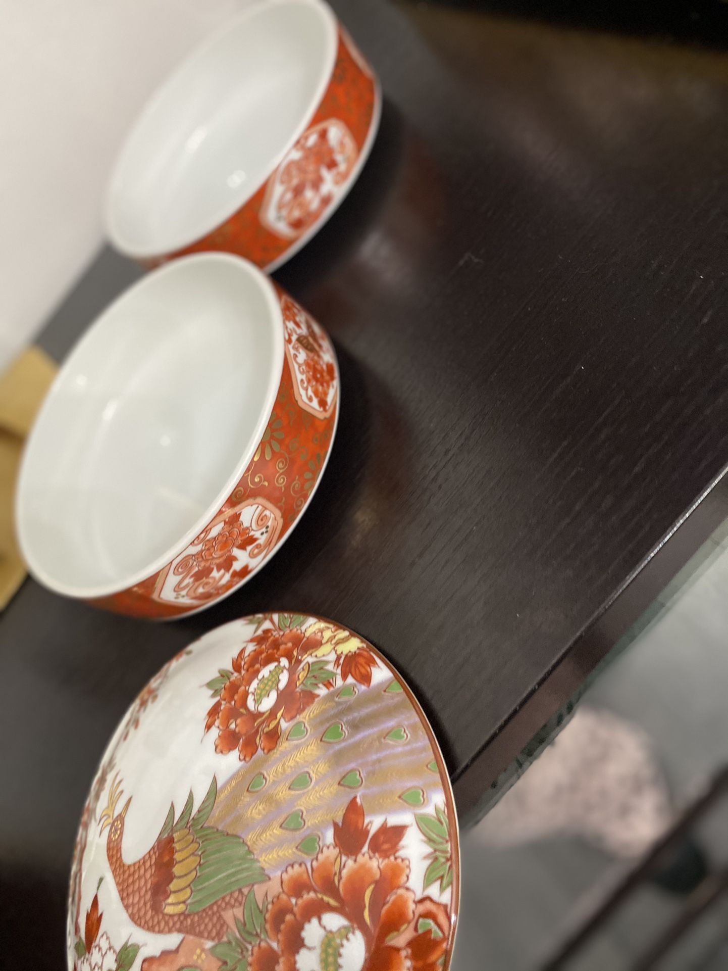 Vintage Japanese Bowls With a Peacock In Beautiful Colors. I Used It For Jewelry