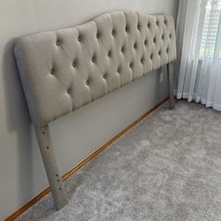 Classic Grey King size bedhead