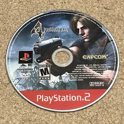 Resident Evil 4 PS2 PlayStation 2 Greatest Hits Horror Game Disc Only Tested 