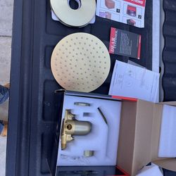 Gold Shower Faucet Set