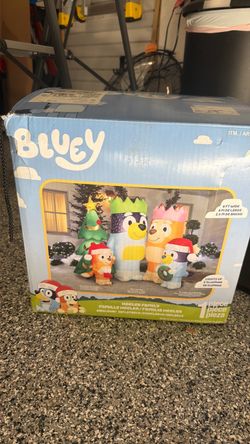 Bluey Heeler Family Christmas Inflatable 8 Ft