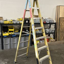 Werner 8’ Fiberglass A Frame ladder