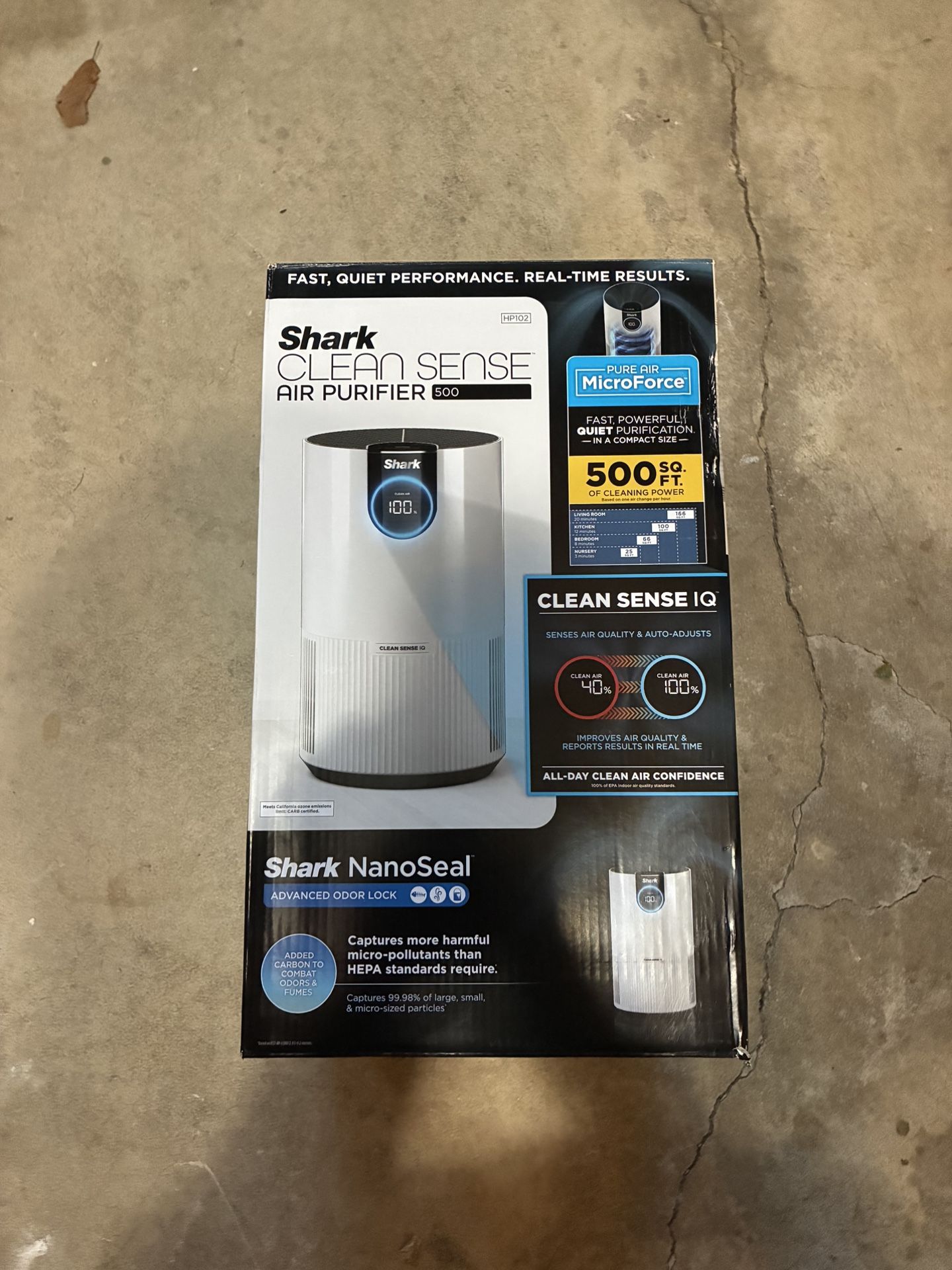 Shark True Console 500 sq. ft. HEPA Filter Air Purifier and Cleaner