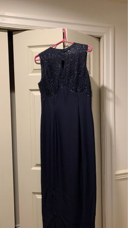 Cachè size 8 dark navy beaded dress