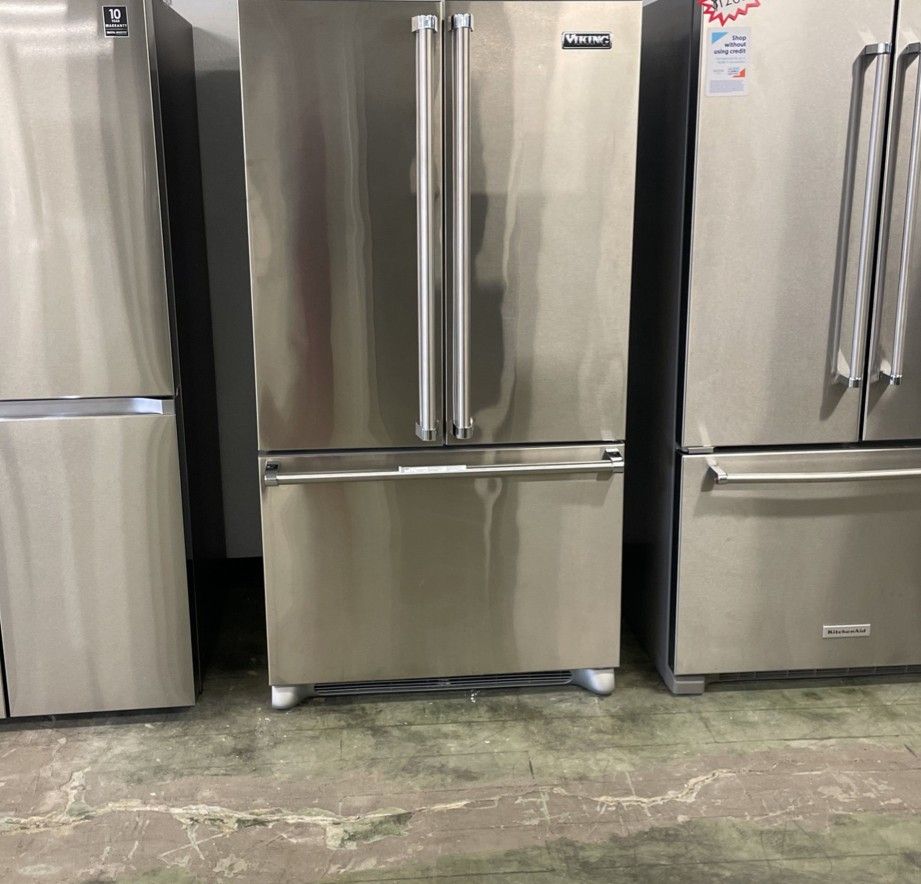 Viking French Door Refrigerator Stainless Steel