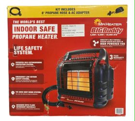 New Mr. Heater Propane Space Heater 18,000 BTU Big Buddy Portable Radiant 450 sq ft