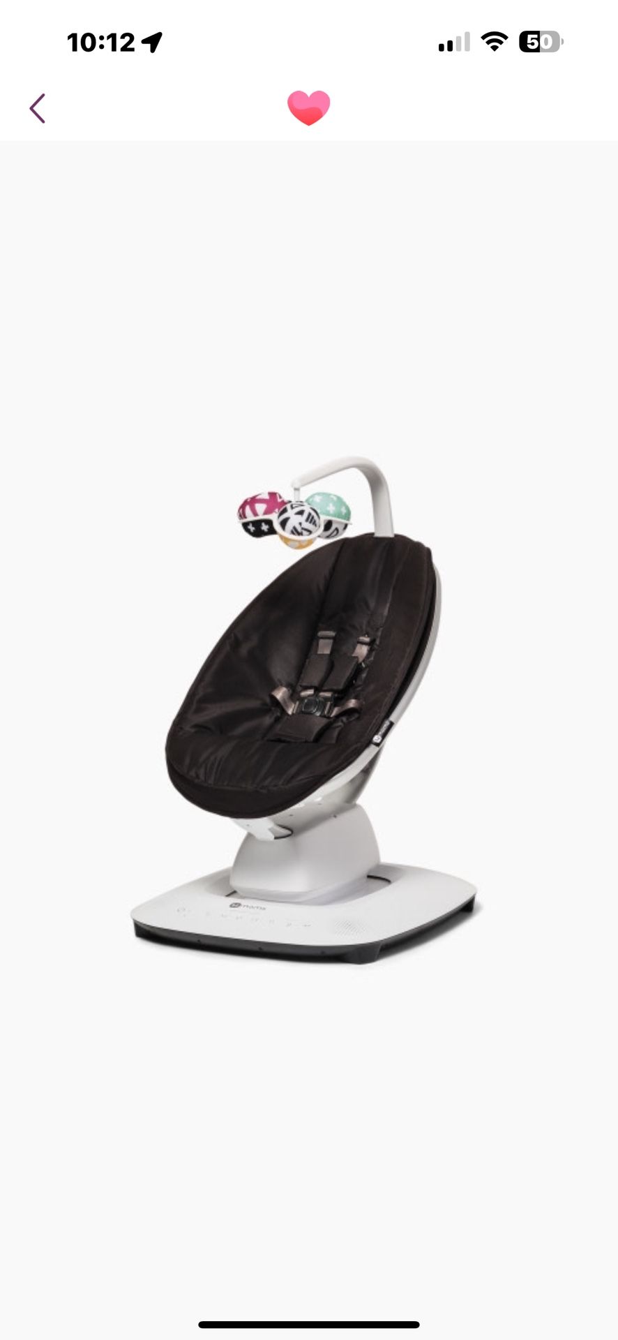 4moms mamaRoo Multi-Motion Baby Swing - Black