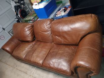 Leather couch