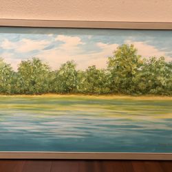 Framed Hand-Painted Art