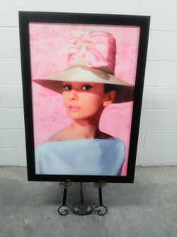Audrey Hepburn large picture and Picture stand