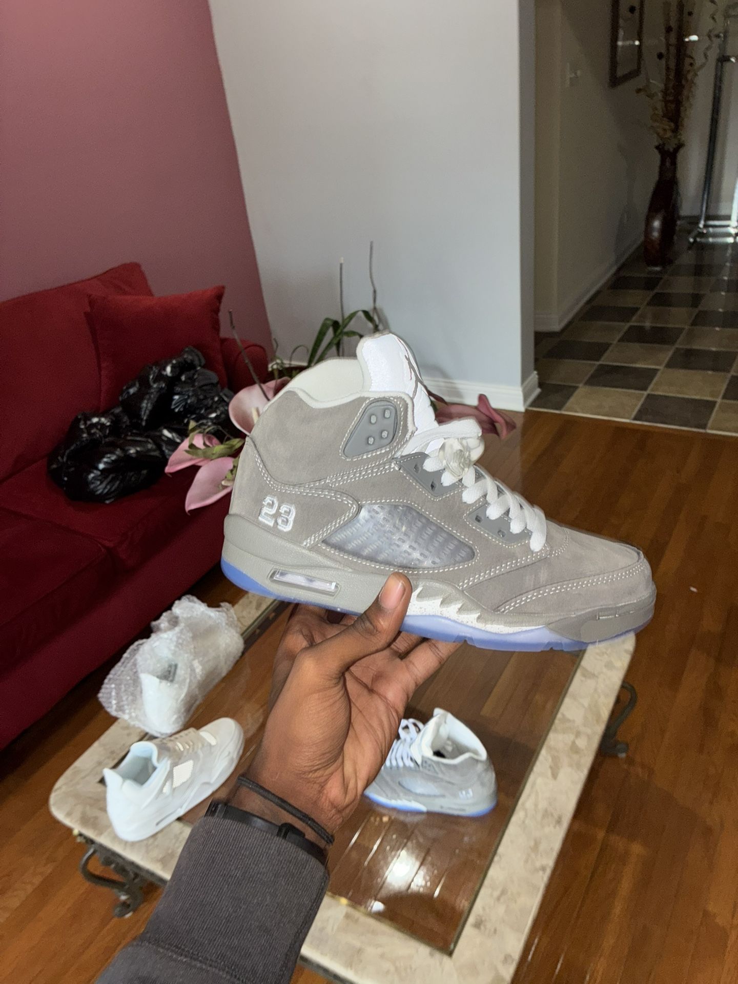 Jordan Retro 5 Wolf Grey