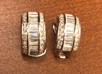 Christian Dior Half Dome Hoop Clip-On Earrings