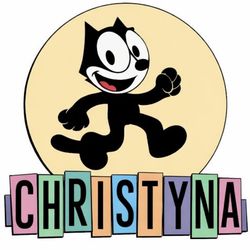 custom felix the cat name stickers