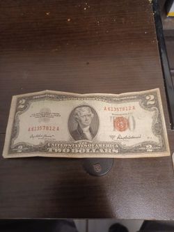 2 Dollar Red Seal Note